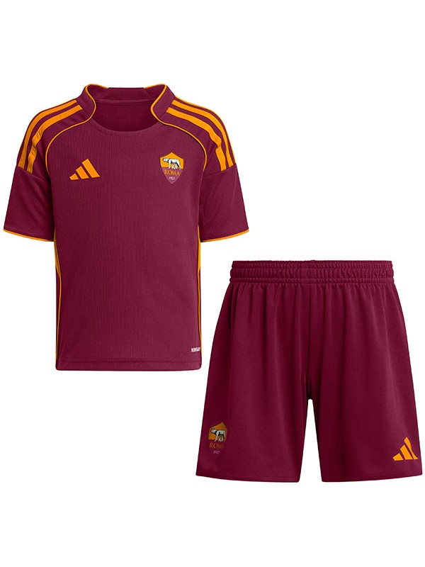 AS Roma home kids kit childrens jersey 2025-2026